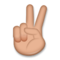 Victory Hand - Medium emoji on LG